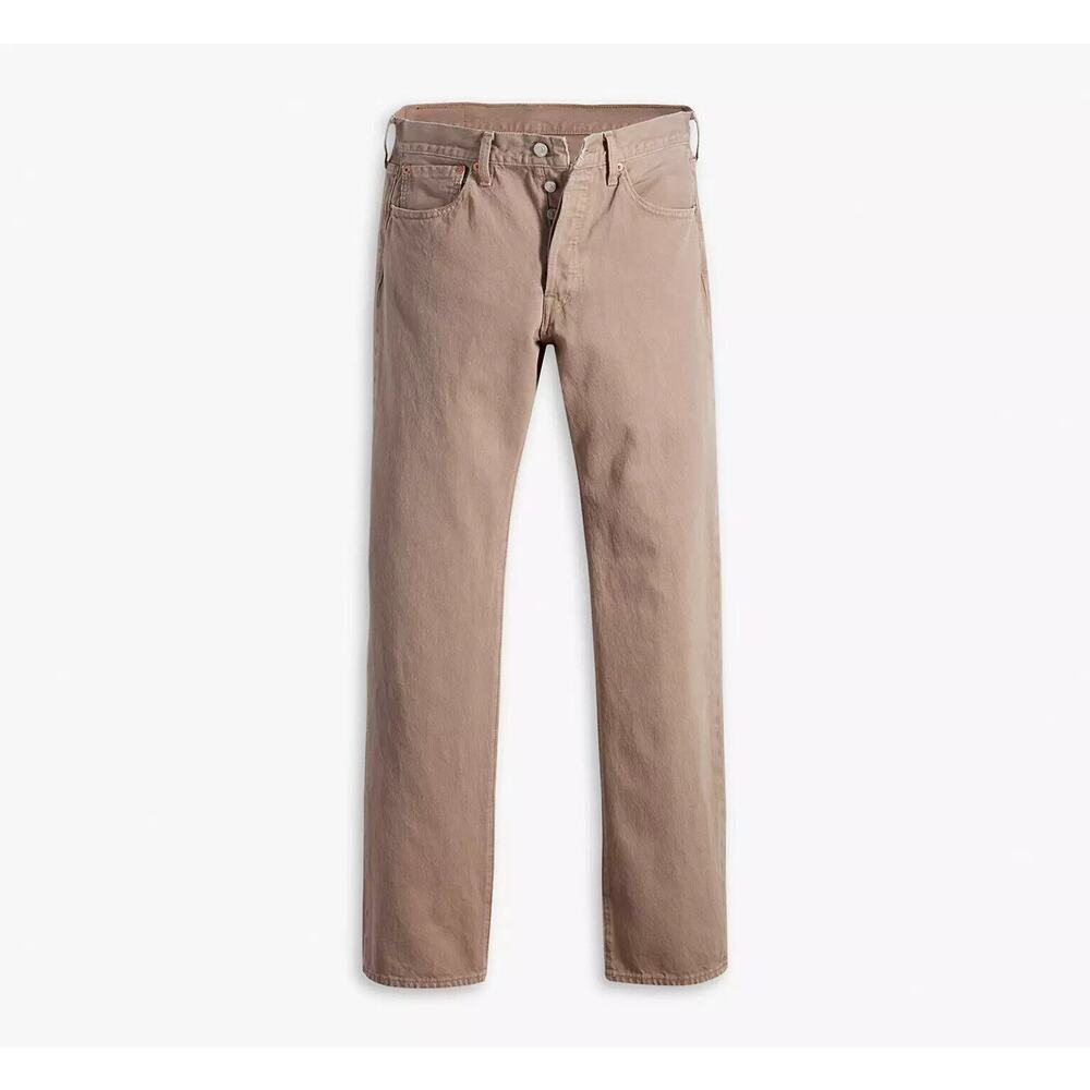 NEW Levi's Mens 501 Original Fit Button Fly Non-Stretch Jeans Beige Size 38 X 34 - Picture 7 of 7